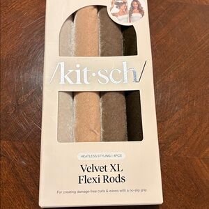 Kitsch Velvet XL Flexi Rods - Black, Cream, Tan